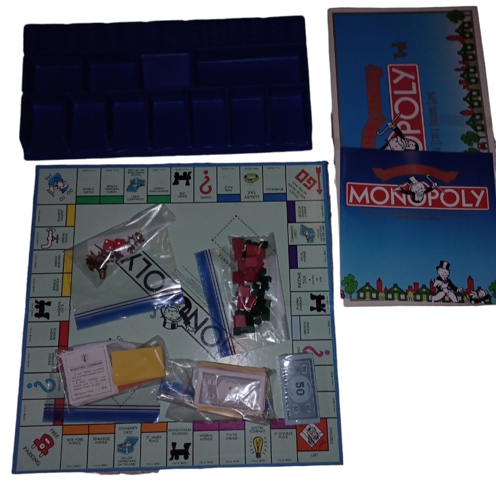Parker Bros 0007 Monopoly Deluxe Gold Token 50th Anniversary Edition Bonus Train
